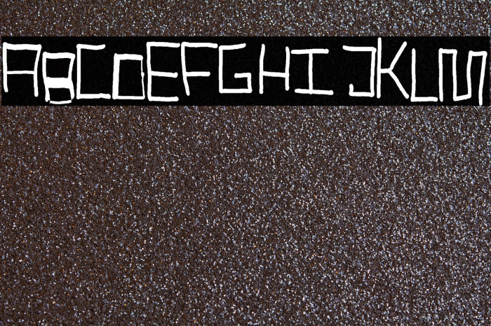 Robotic Handwritten Font examples