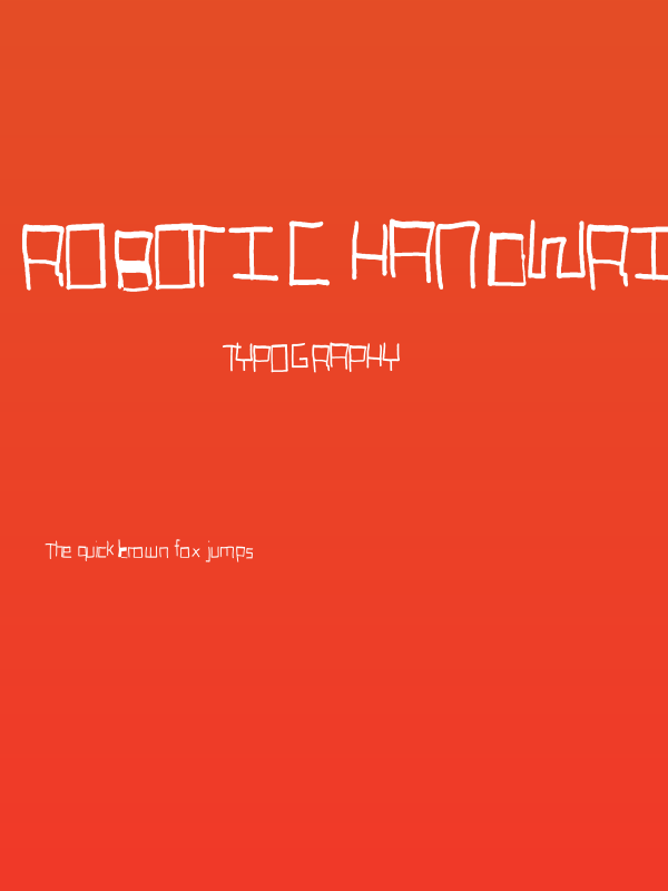 Robotic Handwritten Poster