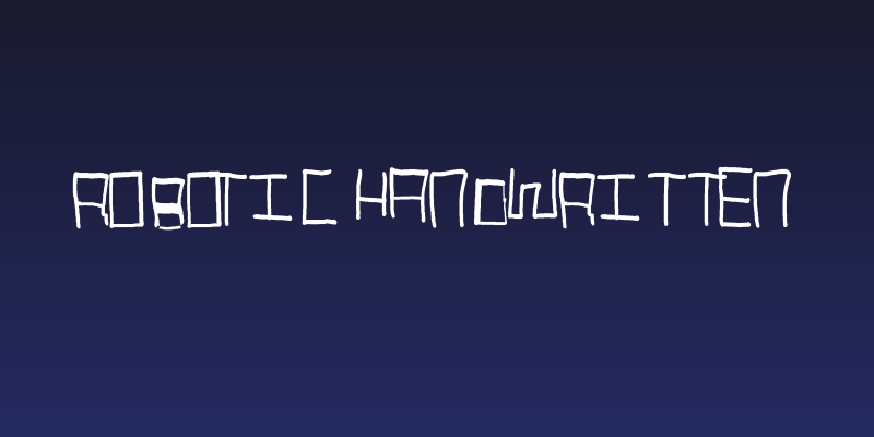 Robotic Handwritten Social Header