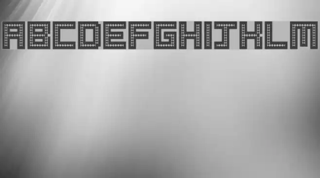 Robotic Harlequin II Font examples