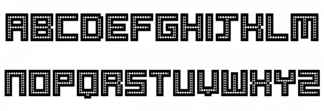 Robotic Harlequin II 字体 小写