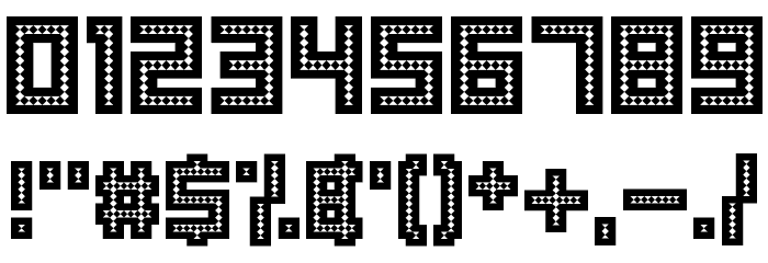 Robotic Harlequin Font OTHER CHARS