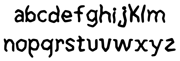 Robotic Sensitivity Regular Font LOWERCASE