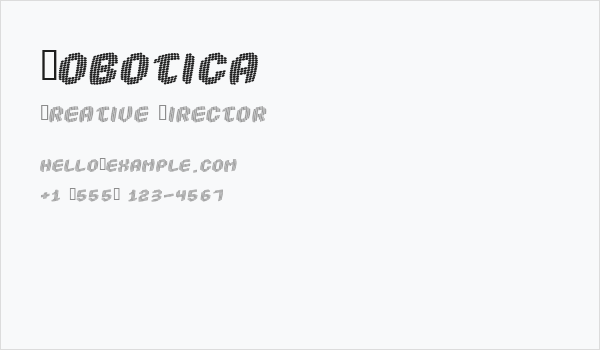 Robotica Business Card