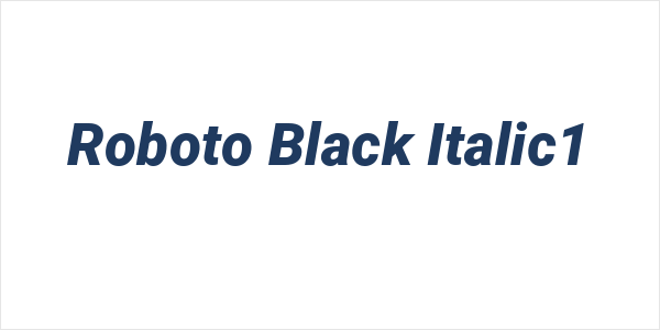 Roboto Black Italic1 Logo