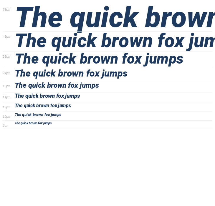 Roboto Black Italic1 Waterfall