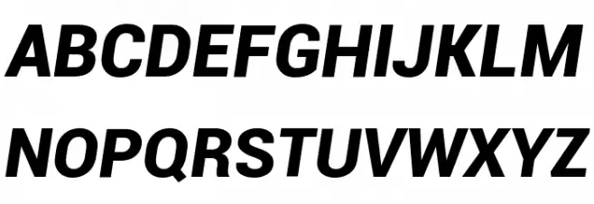 Roboto Black Italic Font UPPERCASE