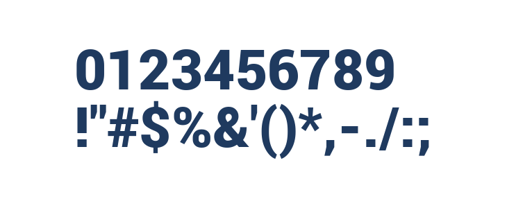 Roboto Black Other Characters
