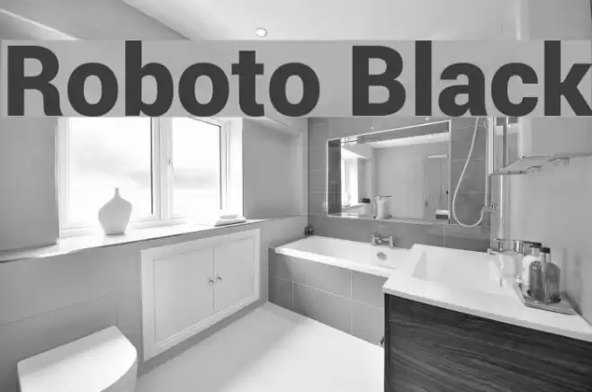 Roboto Black Font examples