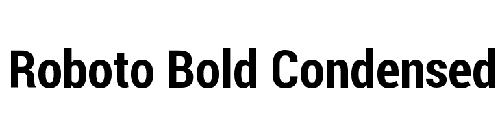 Шрифт condensed bold