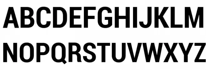 Roboto Bold Condensed Fonte MAIÚSCULAS