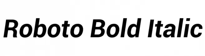 Roboto Bold Italic  font caratteri gratis