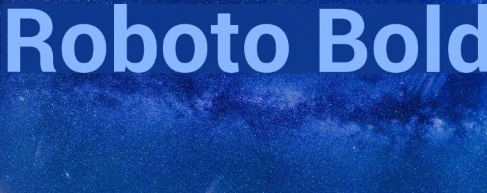 Roboto Bold Font examples