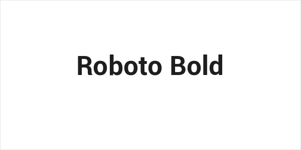 Roboto Bold Logo