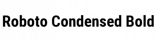 Roboto Condensed Bold  تنزيل الخطوط