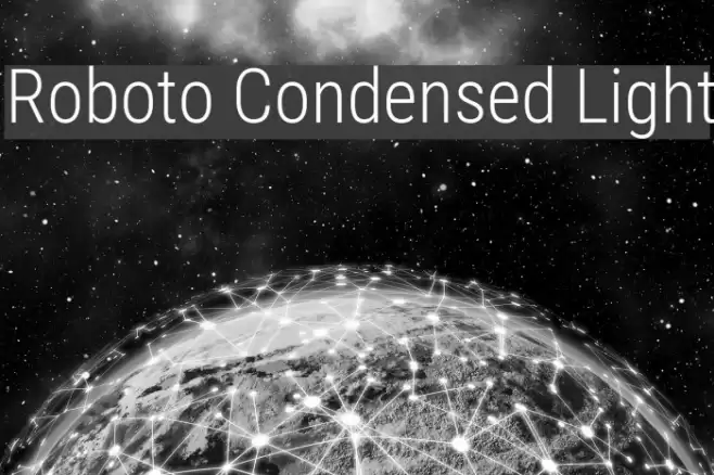 Roboto Condensed Light Font examples