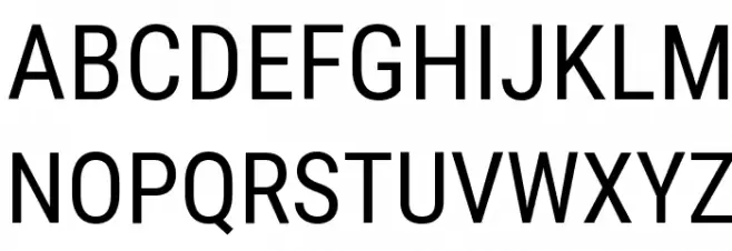 Roboto Condensed Regular Fuentes MAYÚSCULAS