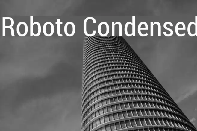 Roboto Condensed Font examples