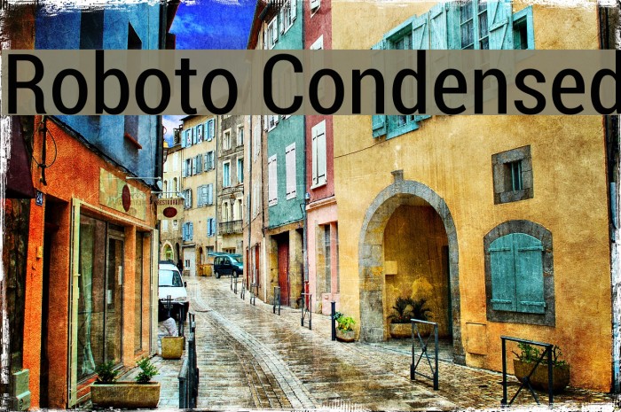 Roboto Condensed Font examples