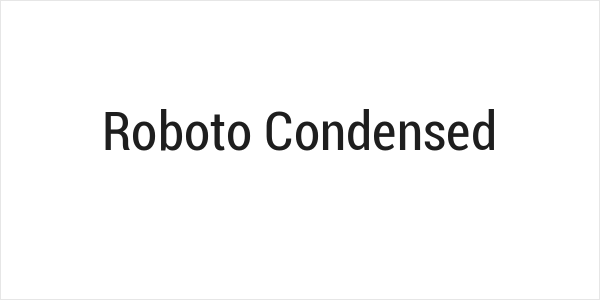 Roboto Condensed Logo
