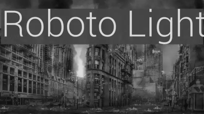 Roboto Light  examples