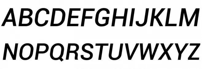 Roboto Medium Italic Fonte MAIÚSCULAS