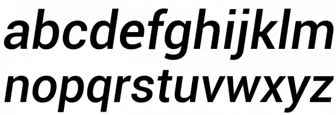 Roboto Medium Italic