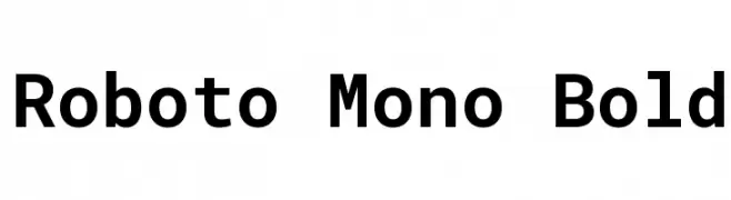 Roboto Mono Bold  नि: शुल्क फ़ॉन्ट्स डाउनलोड