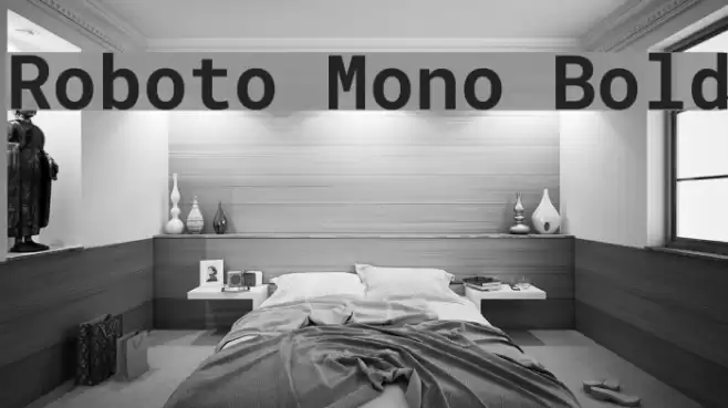Roboto Mono Bold Font examples