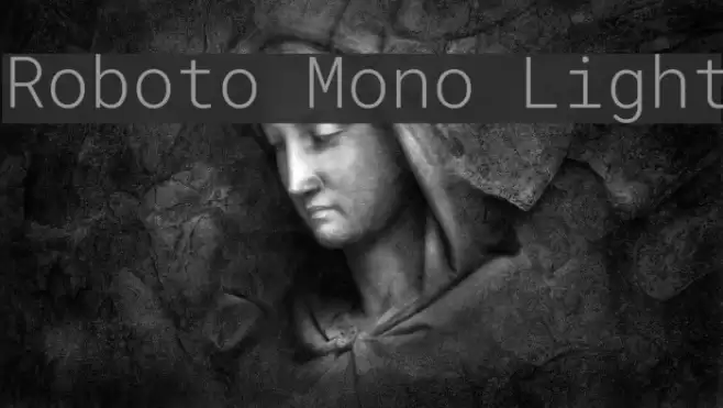 Roboto Mono Light examples