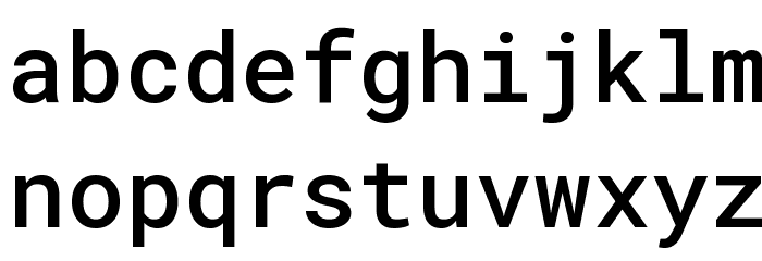 Roboto Mono Medium Font LOWERCASE