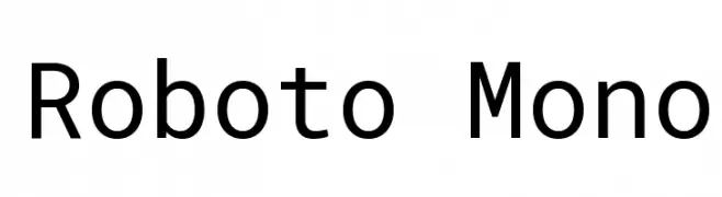 Roboto Mono  नि: शुल्क फ़ॉन्ट्स डाउनलोड