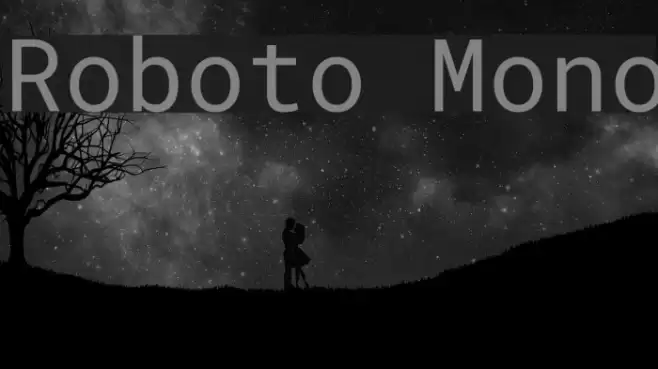 Roboto Mono Font examples