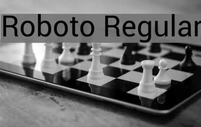 Roboto Regular Font examples
