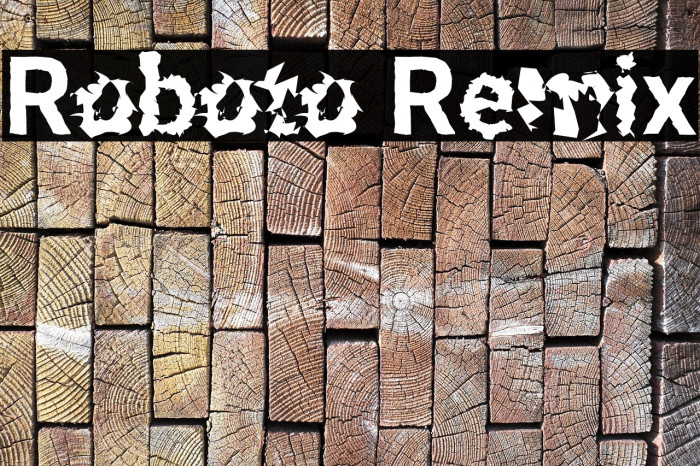 Roboto Remix Caratteri examples
