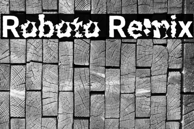 Roboto Remix Font examples