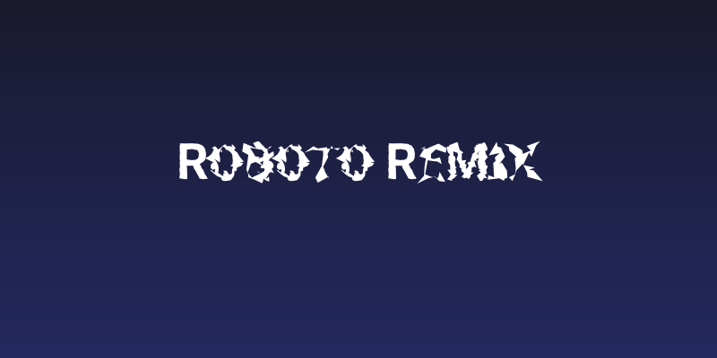 Roboto Remix Social Header