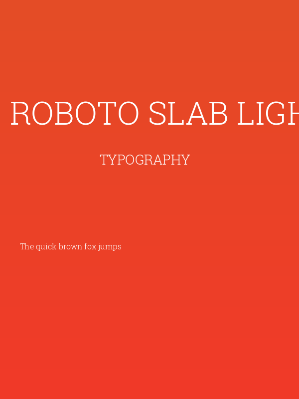 Roboto Slab Light Poster
