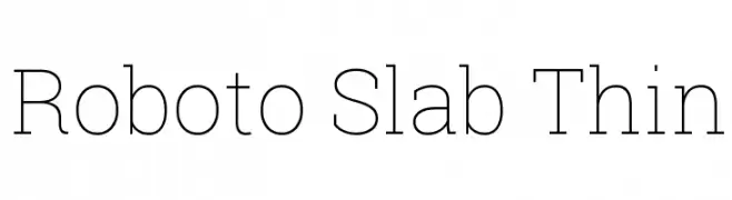 Roboto Slab Thin  Fuentes Gratis Descargar