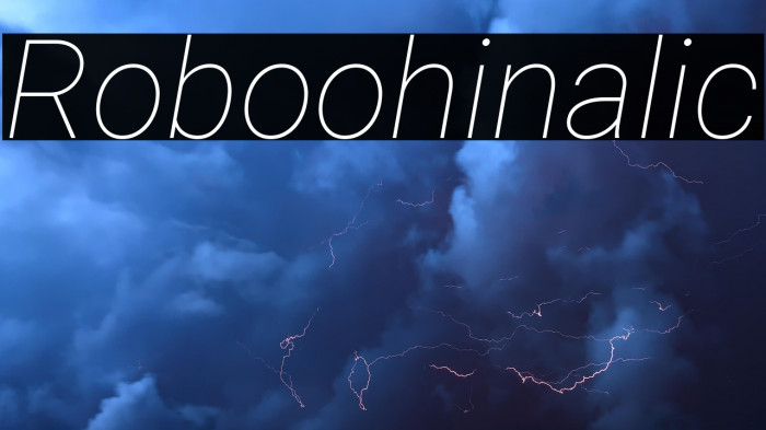 Roboto Thin Italic1 Example 1