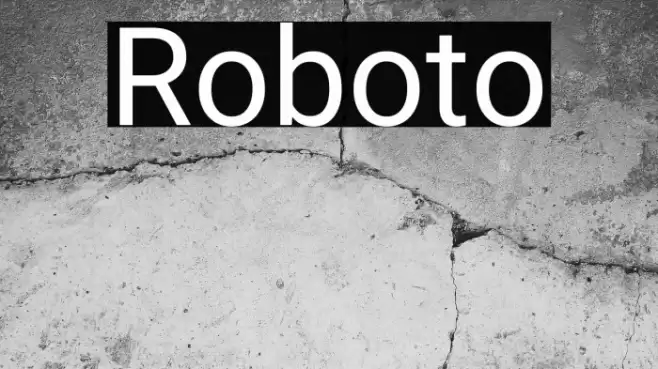 Roboto Font examples