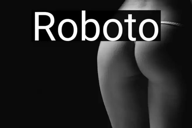 Roboto Font examples