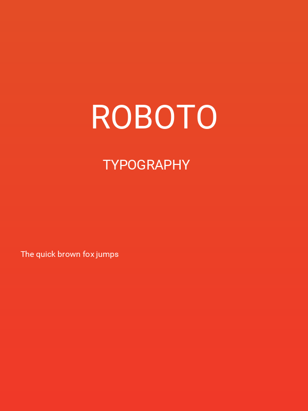 Roboto Poster
