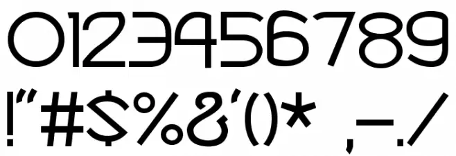 Robotron Font OTHER CHARS