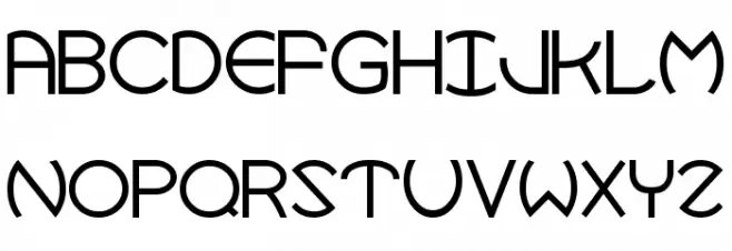 Robotron Schriftart Kleinbuchstaben