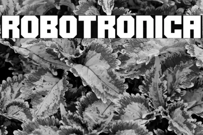 Robotronica Font examples
