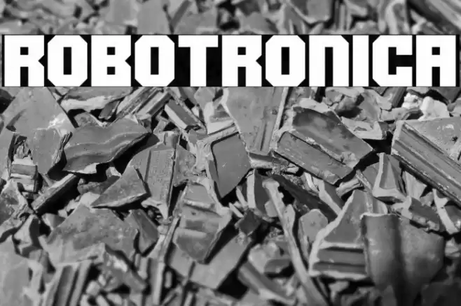 Robotronica Font examples