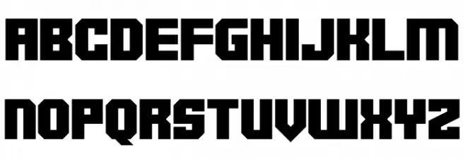 Robotronica फ़ॉन्ट लोअरकेस