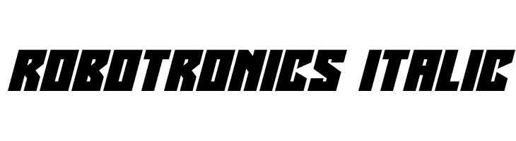 Robotronics Italic  नि: शुल्क फ़ॉन्ट्स डाउनलोड