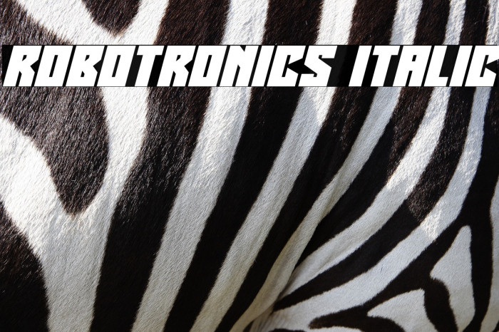 Robotronics Italic Example 3